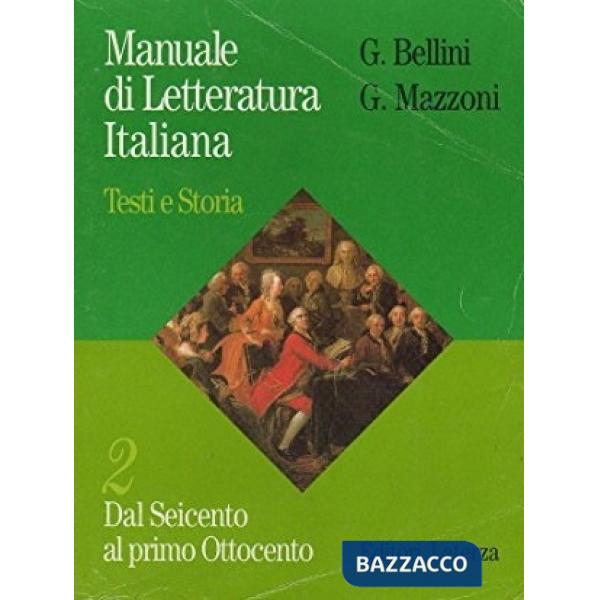 MANUALE LETTERATURA ITALIANA VOL. 2