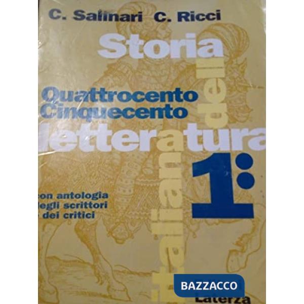 STORIA LETTERATURA ITALIANA VOL. 1 2 T. (BROCCA)