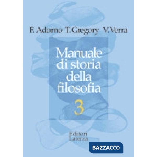 MANUALE DI STORIA DELLA FILOSOFIA 3