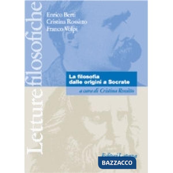 FILOSOFIA DALLE ORIGINI A SOCRATE (LF)