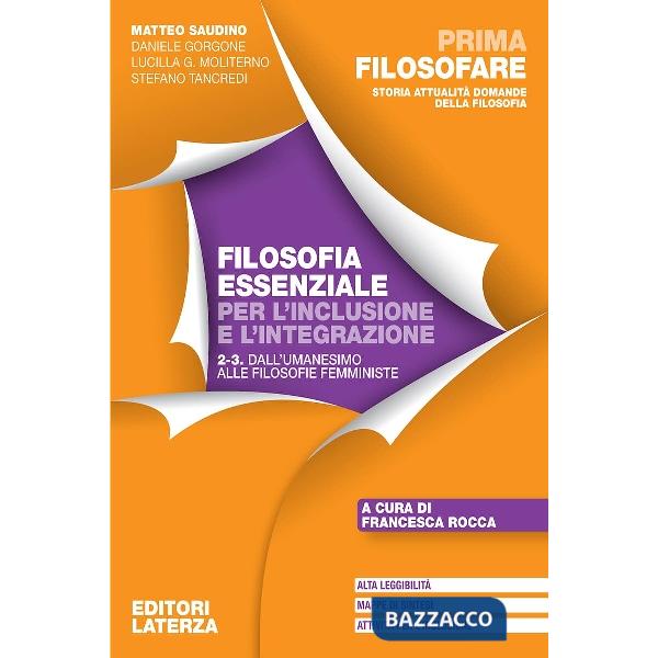 Prima filosofare Bes. Per le Scuole superiori. Vol. 2-3