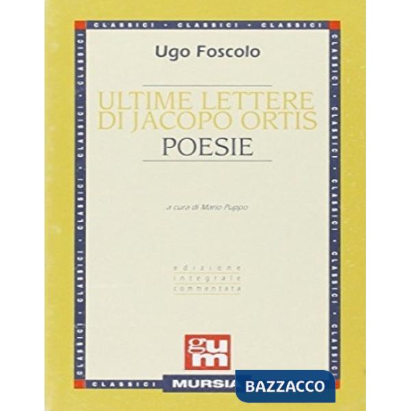 Ultime lettere di Jacopo Ortis-Poesie