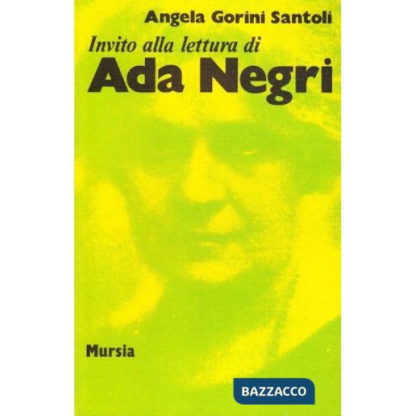 Invito alla lettura di Ada Negri