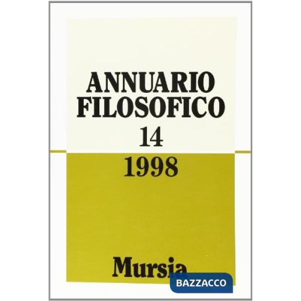 Annuario filosofico 1998. Vol. 14