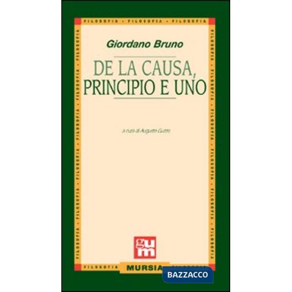 De la causa, principio e uno