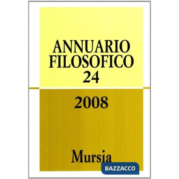 Annuario filosofico 2008. Vol. 24: Gigantomachia sul finito. Sulla distinzione tra antichità e christianesimo nella filosofia de