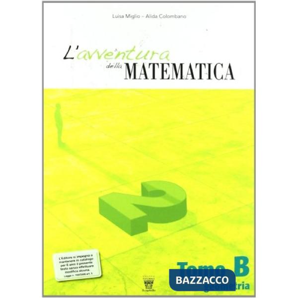 AVVENTURA DELLA MATEMATICA VOL. 2 TOMO B
