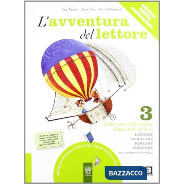 AVVENTURA DEL LETTORE LABORATORI 3 LIBRO MISTO