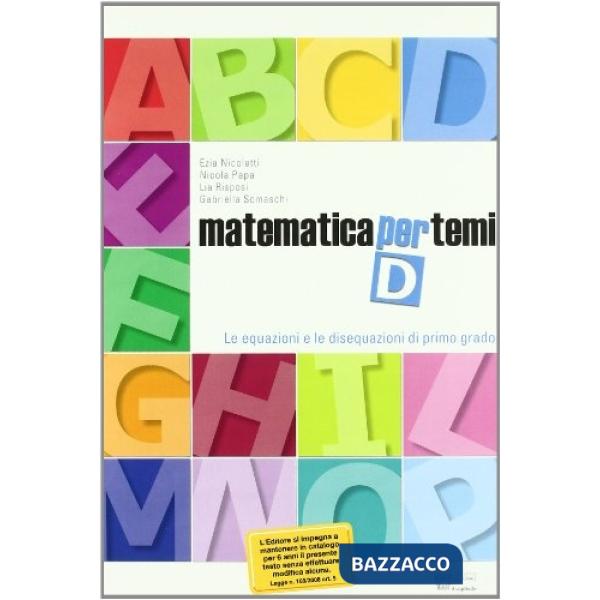 MATEMATICA PER TEMI D