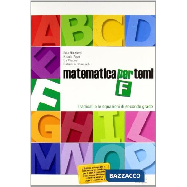 MATEMATICA PER TEMI F