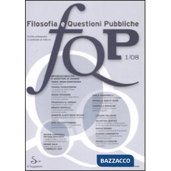 FQP. Filosofia e questioni pubbliche (2008). Vol. 1