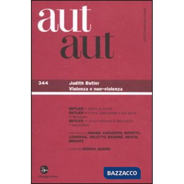 Aut aut. Vol. 344: Judith Butler.