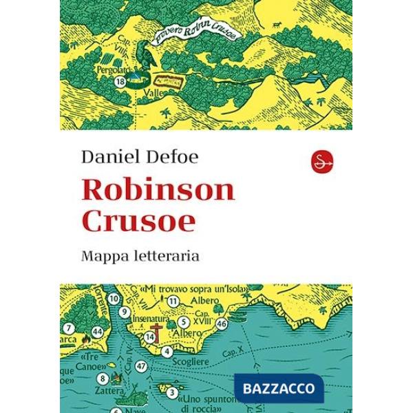 Robinson Crusoe. Mappa letteraria. Ediz. a colori