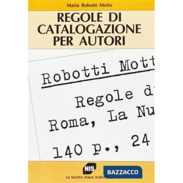 Regole di catalogazione per autori
