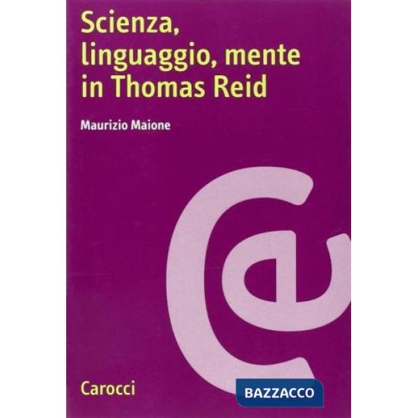 Scienza, linguaggio, mente in Thomas Reid