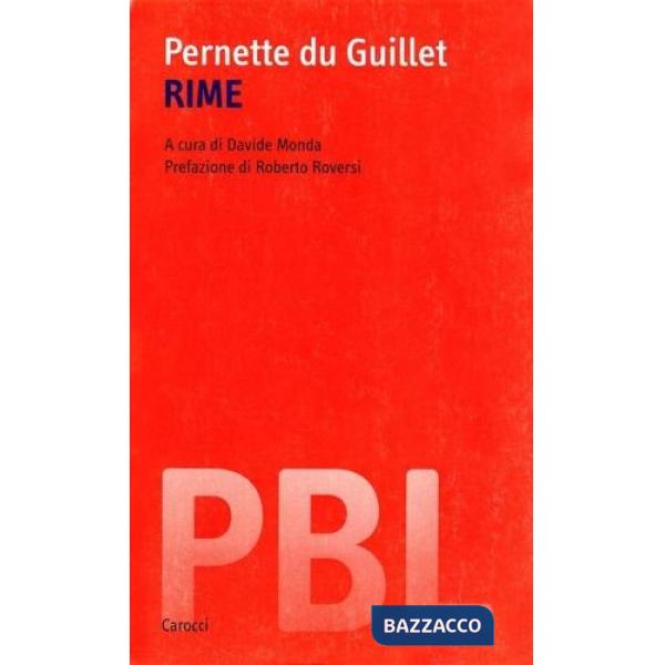 Rime. Testo francese a fronte. Ediz. critica