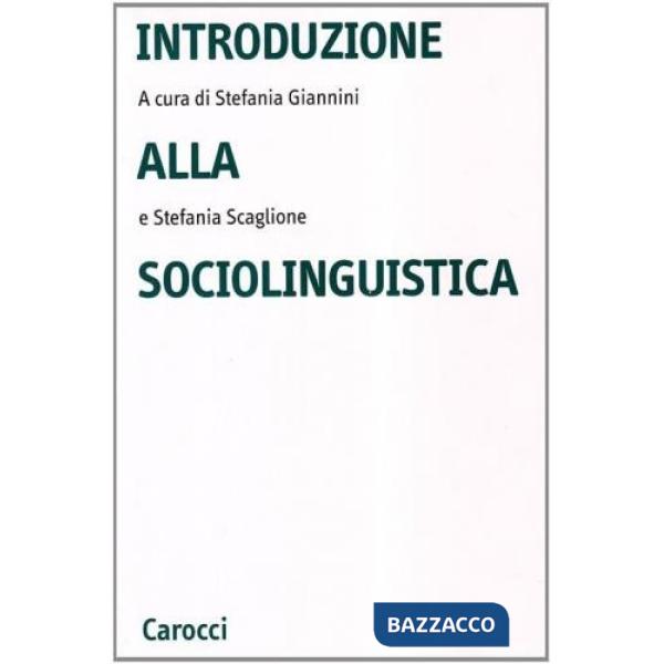 Introduzione alla sociolinguistica
