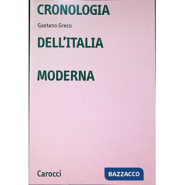 Cronologia dell'Italia moderna