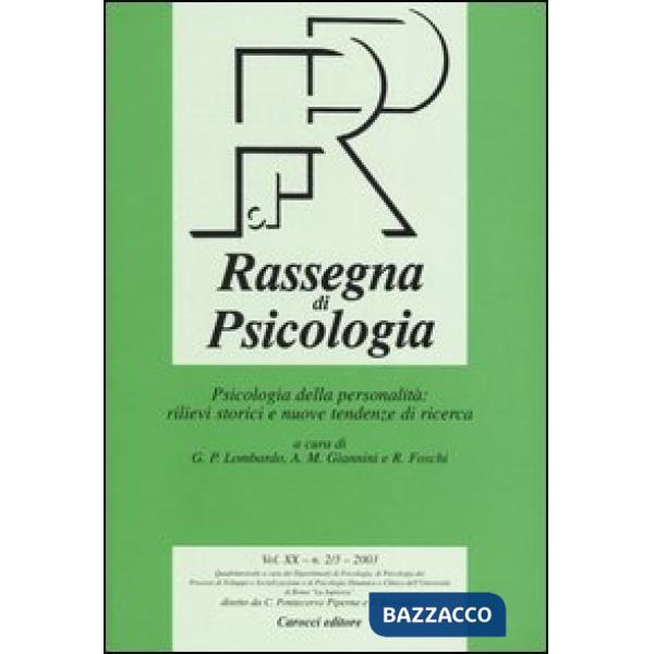 Rassegna di psicologia (2003) vol. 2-3