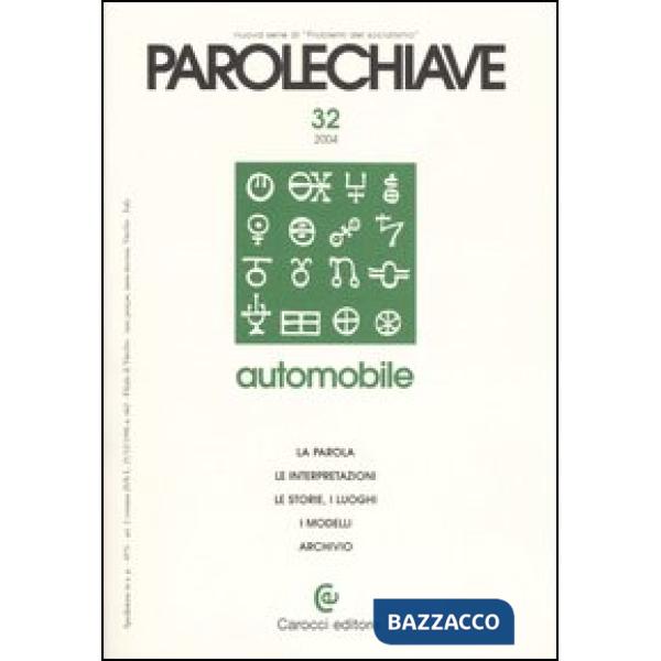 Parolechiave (2004). Vol. 32: Automobile
