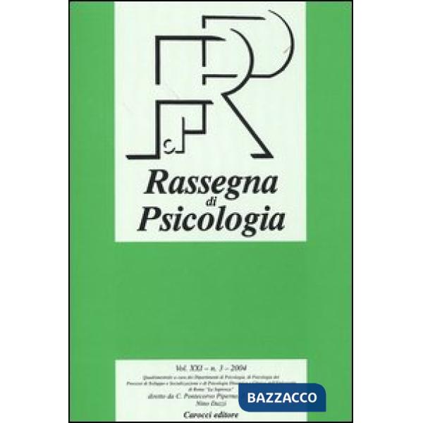 Rassegna di psicologia (2004). Vol. 3