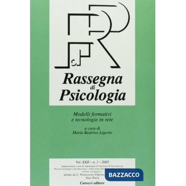 Rassegna di psicologia (2005). Vol. 1