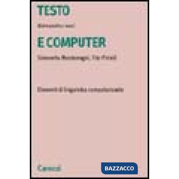 Testo e computer. Elementi di linguistica computazionale
