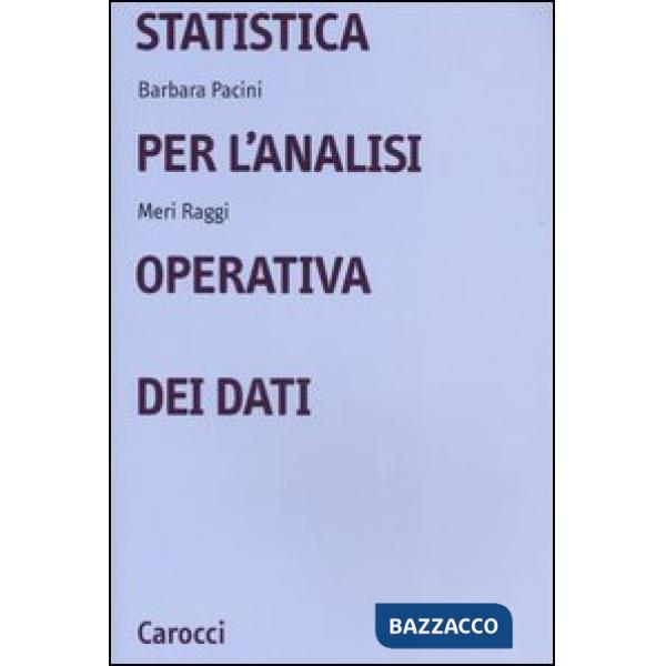 Statistica per l'analisi operativa dei dati