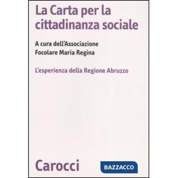 Carta per la cittadinanza sociale. L'esperienza della Regione Abruzzo (La)