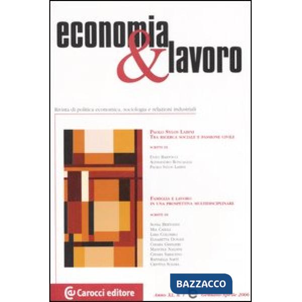 Economia & lavoro (2006). Vol. 1