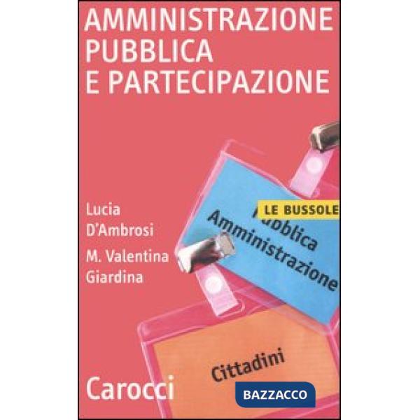 Amministrazione pubblica e partecipazione