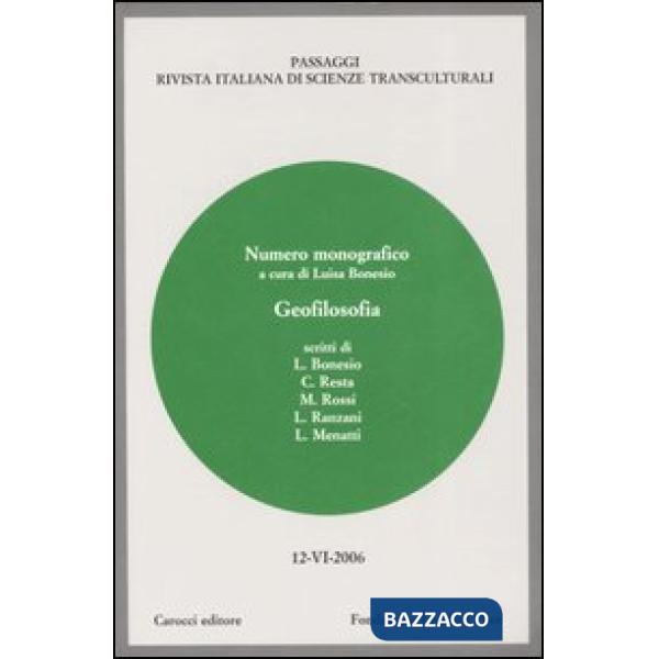 Passaggi (2006). Rivista italiana di scienze transculturali. Vol. 12