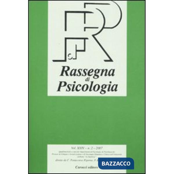 Rassegna di psicologia (2007). Vol. 2