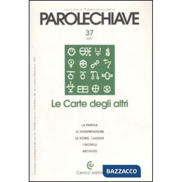 Parolechiave (2007). Vol. 37: Le Carte degli altri