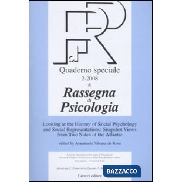 Rassegna di psicologia. Quaderno speciale (2008). Ediz. inglese. Vol. 2