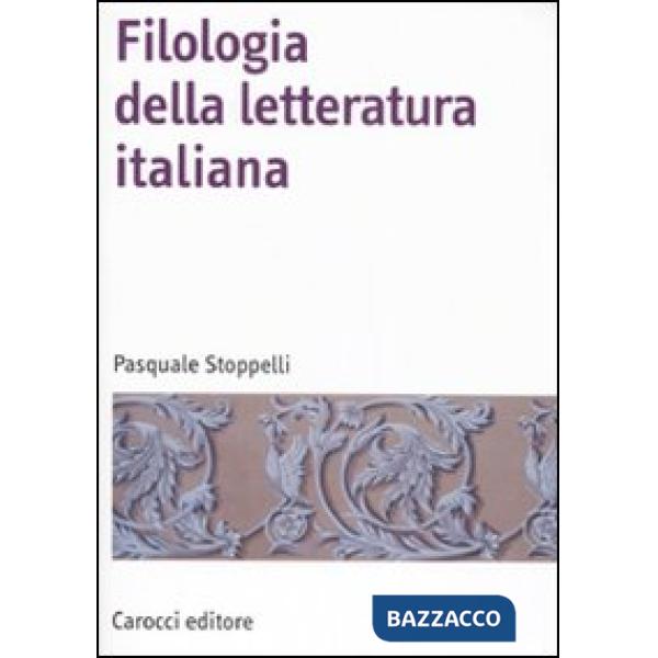 Filologia della letteratura Italiana