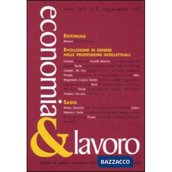 Economia & lavoro (2008). Vol. 2