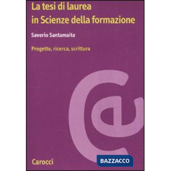 Laurearsi in Scienze della formazione. Progetto, ricerca, scrittura