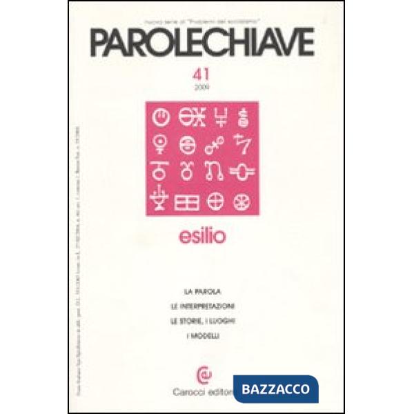 Parolechiave (2009). Vol. 41: Esilio