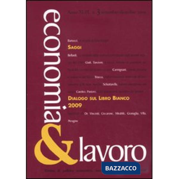 Economia & lavoro (2009). Vol. 3