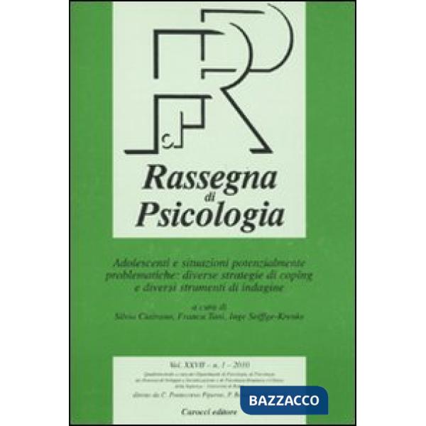 Rassegna di psicologia (2010). Vol. 1