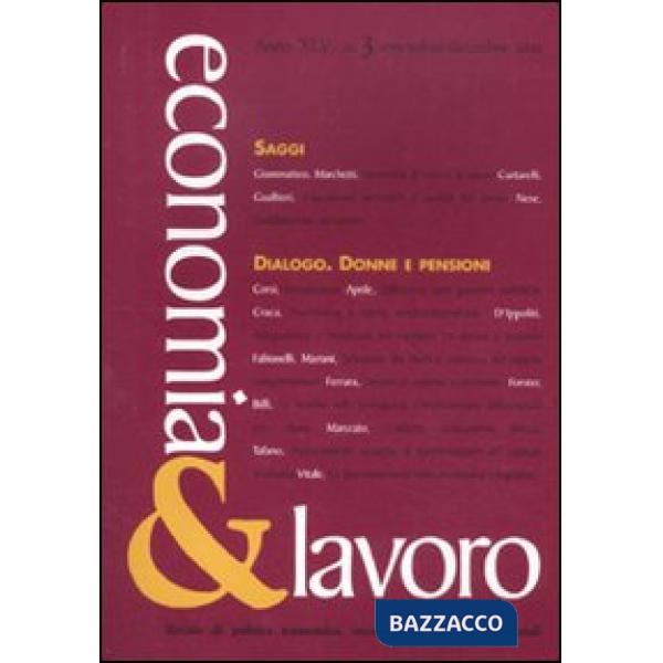 Economia & lavoro (2011). Vol. 3