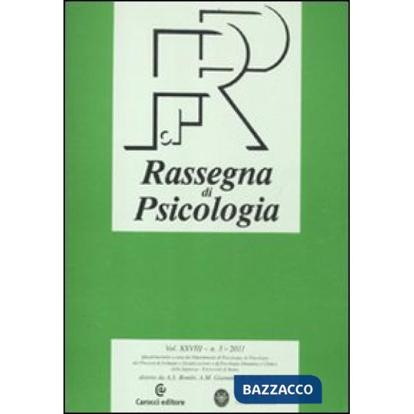 Rassegna di psicologia (2011). Vol. 3