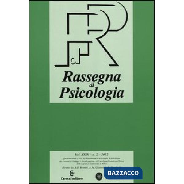 Rassegna di psicologia (2012). Vol. 2