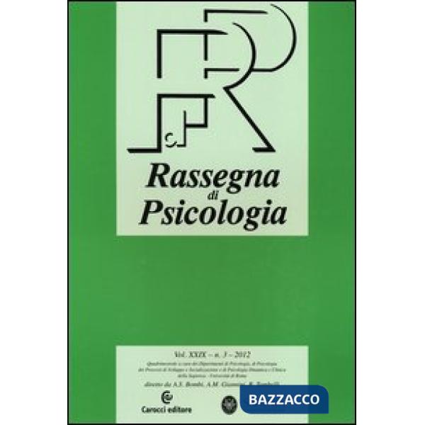 Rassegna di psicologia (2012). Vol. 3