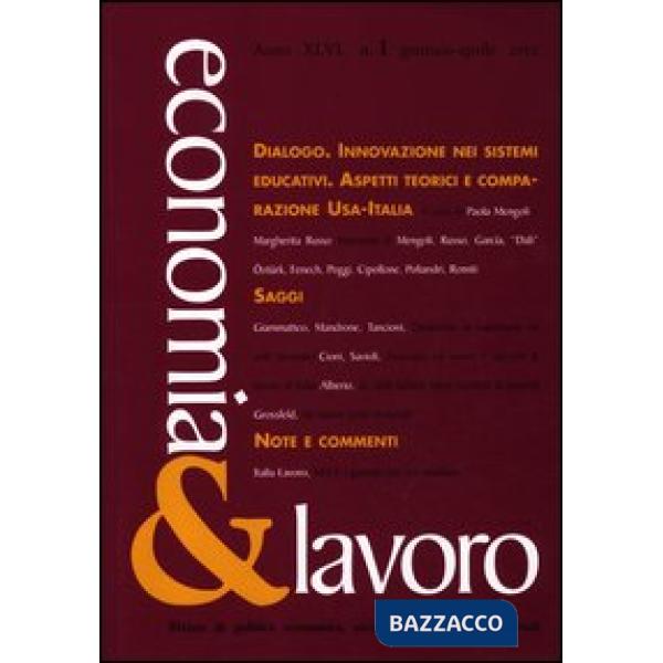 Economia & lavoro (2012). Vol. 1