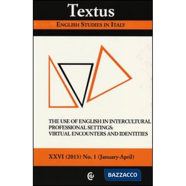 Textus. English studies in Italy (2013). Vol. 1