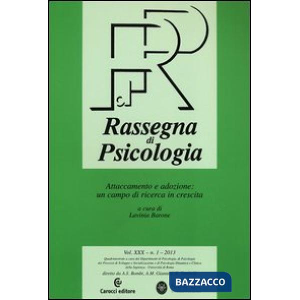 Rassegna di psicologia (2013). Vol. 1