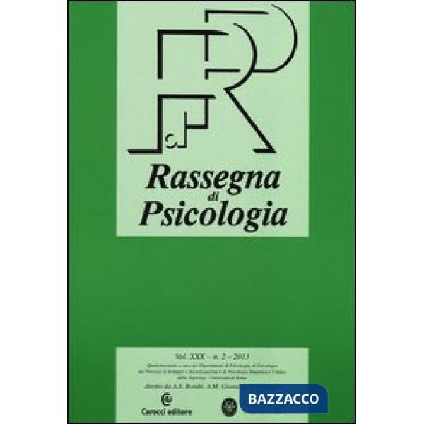 Rassegna di psicologia (2013). Vol. 2