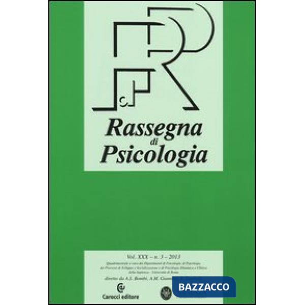 Rassegna di psicologia (2013). Vol. 3